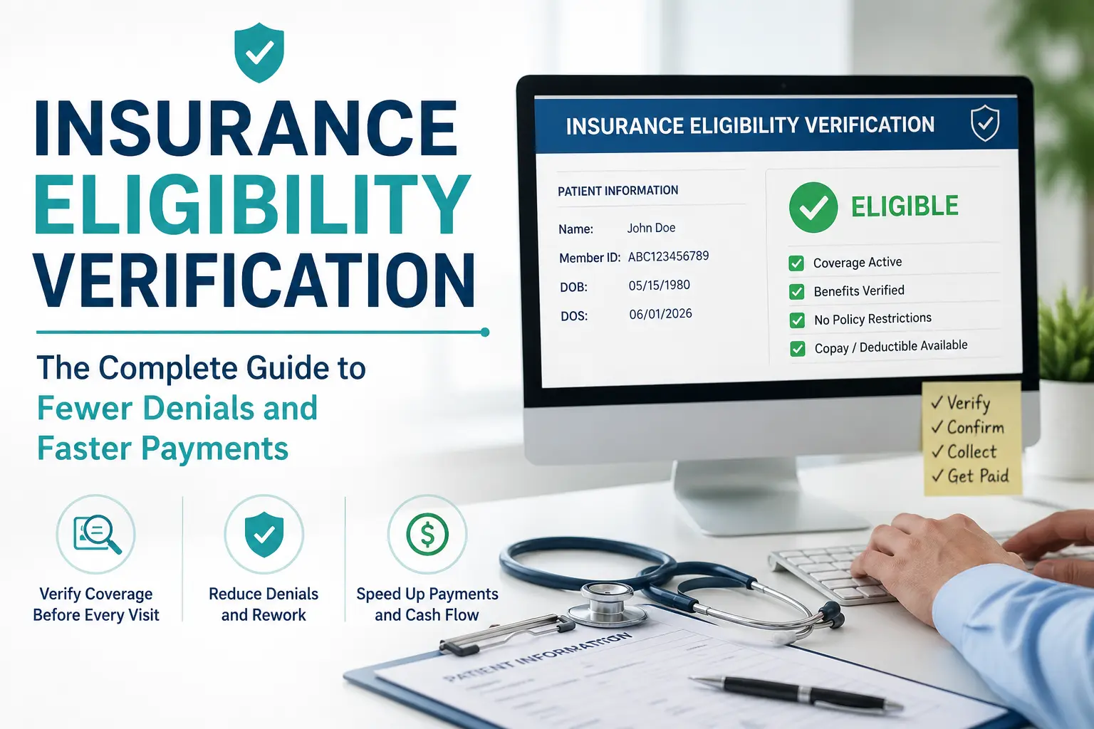 Insurance Eligibility Verification The Complete Guide to Fewer Denials and Faster Payments